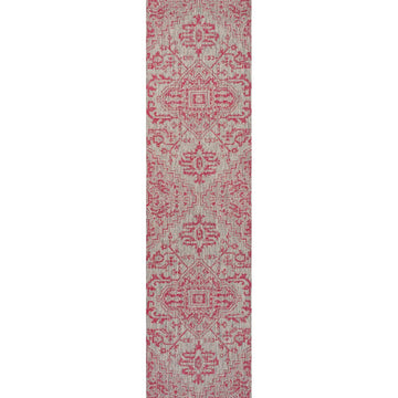 Estrella Bohemian Medallion Textured Weave Indoor/outdoor Runner Rug